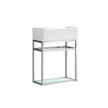 Load image into Gallery viewer, Pierre 19.5 Single, Metal Frame, Open Shelf, Bathroom Vanity Set with Sink Included