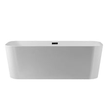 Load image into Gallery viewer, Dakota Free Standing Rounded Rectangle Tub in White 59″ x 29.5″ x 23″