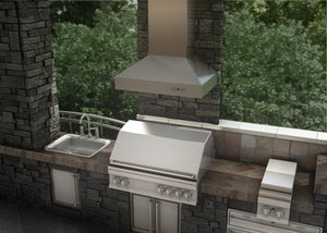 ZLINE Outdoor Wall Mount Range Hood in Outdoor Approved Stainless Steel