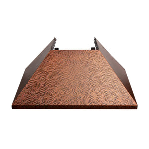 ZLINE Ducted DuraSnow® Stainless Steel Range Hood with Hand-Hammered Copper Shell (8654HH)