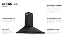 Load image into Gallery viewer, ZLINE Convertible Vent Wall Mount Range Hood in Black Stainless Steel