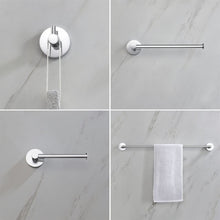 Load image into Gallery viewer, Circular 4 Piece Bathroom Hardware Set