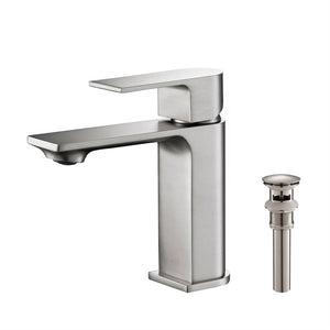 KIBI Mirage Brass Single Handle Bathroom Vanity Sink Faucet