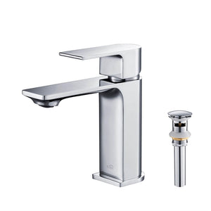 KIBI Mirage Brass Single Handle Bathroom Vanity Sink Faucet