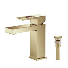 Load image into Gallery viewer, KIBI Cubic Brass Single Handle Bathroom Vanity Sink Faucet, Lavatory Sink Faucet