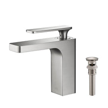 Load image into Gallery viewer, KIBI Infinity Brass Single Handle Bathroom Vanity Sink Faucet