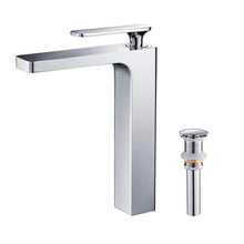 Load image into Gallery viewer, KIBI Infinity Brass Single Handle Bathroom Vessel Sink Faucet