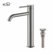 Load image into Gallery viewer, KIBI Circular Brass Single Handle Bathroom Vessel Sink Faucet