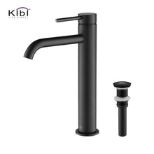 Load image into Gallery viewer, KIBI Circular Brass Single Handle Bathroom Vessel Sink Faucet