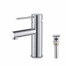 Load image into Gallery viewer, KIBI Circular X Brass Single Handle Bathroom Vanity Sink Faucet