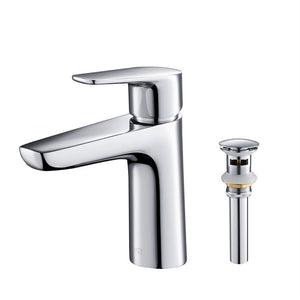 KIBI Harmony Brass Single Handle Bathroom Vanity Sink Faucet