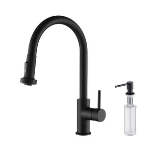 KIBI Casa Single Handle High Arc Pull Down Kitchen Faucet