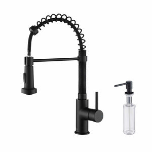 KIBI Aurora Single Handle High Arc Pull Down Kitchen Faucet