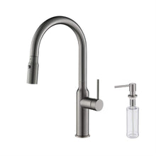 Load image into Gallery viewer, KIBI Hilo Single Lever Handle High Arc Pull Down Kitchen Faucet