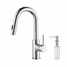 Load image into Gallery viewer, Luxe Single Lever Handle High Arc Pull Down Kitchen Faucet