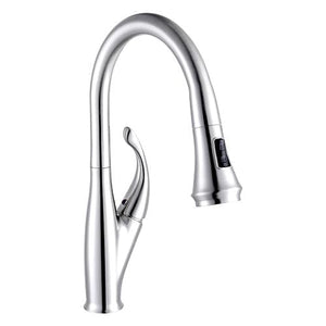 Dakota Signature Series 18″ Tall Dual Function Pull-Down handle with an Elegant Modern Style Faucet