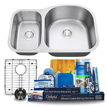 Load image into Gallery viewer, Dakota Signature 31&quot; Double Bowl 30/70 Kitchen Sink w/ Grids