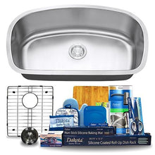 Load image into Gallery viewer, Dakota Signature Single Bowl 33″ Kitchen Sink with Grid