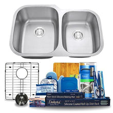 Load image into Gallery viewer, Dakota Signature 60/40 Double Bowl 32&quot; Kitchen Sink w/ Grids