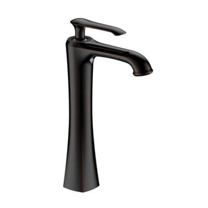 Dakota Skye Collection Single Handle Vessel Faucet Push Pop-Up Drain with Overflow