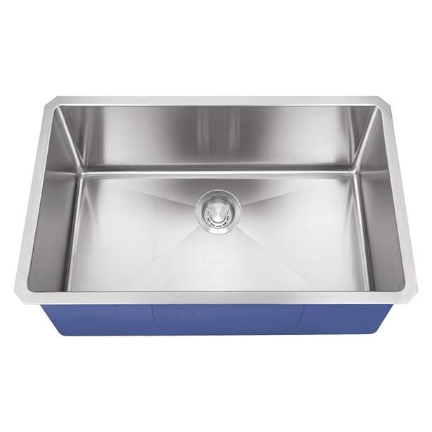 Dakota Signature Micro Radius Single Bowl 32″ Stainless Steel Kitchen Sink w/ grid