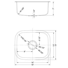 Load image into Gallery viewer, Dakota Signature Single Bowl 19″ Kitchen Sink w/ Grid