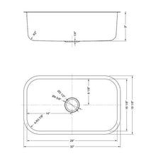 Load image into Gallery viewer, Dakota Signature Single Bowl 30″ Kitchen Sink w/ Grid