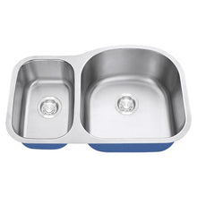 Load image into Gallery viewer, Dakota Signature 31&quot; Double Bowl 30/70 Kitchen Sink w/ Grids