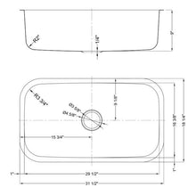 Load image into Gallery viewer, Dakota Signature Single Bowl 32″ Kitchen Sink w/ Grid
