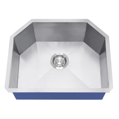 Dakota Signature Zero Radius Single Bowl 23″ Kitchen Sink w/ grid