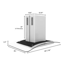 Load image into Gallery viewer, ZLINE Island Mount Range Hood in Stainless Steel &amp; Glass