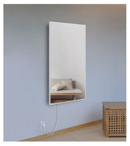 Ember Glass Radiant Panel Heater - White - 600W - 35" x 24" - Dual Connection