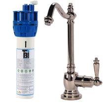 Load image into Gallery viewer, BTI Aqua-Solutions Traditional Hook Spout Cold Only Filtration Faucet and Filtration System