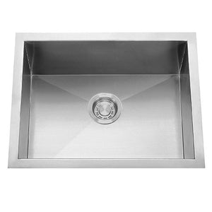 Builders Collection 18g Zero Radius 19×15 Single Bowl Undermount Stainless Steel Bar Sink