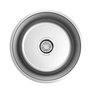 Builders Collection 18g Round 16″ Single Bowl Undermount Stainless Steel Bar Sink