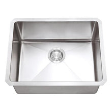 Load image into Gallery viewer, Builders Collection 18g Micro Radius 23×18 Single Bowl Undermount Stainless Steel Kitchen Sink