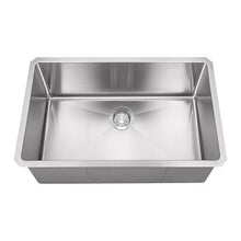 Load image into Gallery viewer, Builders Collection 18g Micro Radius 27×18 Single Bowl Undermount Stainless Steel Kitchen Sink
