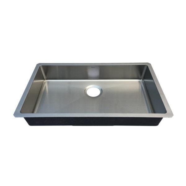Builders Collection 18g Micro Radius 30″ x 18″ Single Bowl Undermount Stainless Steel Kitchen Sink