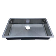 Load image into Gallery viewer, Builders Collection 18g Micro Radius 32″ x 18″ Single Bowl Undermount Stainless Steel Kitchen Sink