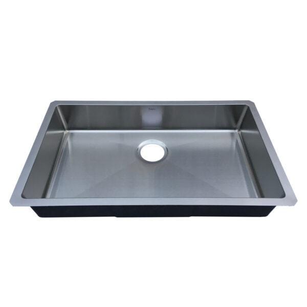 Builders Collection 18g Micro Radius 32″ x 18″ Single Bowl Undermount Stainless Steel Kitchen Sink