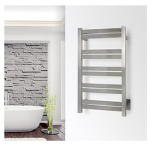 Load image into Gallery viewer, Grande 10 Towel Warmer, Brushed, Hardwired, 10 Bars