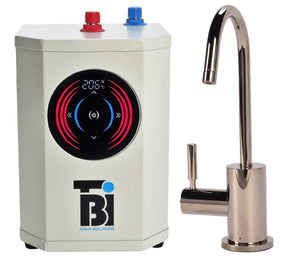 BTI Aqua-Solutions Contemporary C Spout Hot Only Filtration Faucet and Digital Instant Hot Water Dispenser