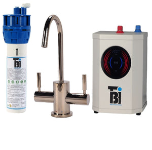 BTI Aqua-Solutions Hot /Cold Filtration Faucet, Digital Instant Hot Water Dispenser and Filtration System