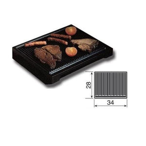 Ilve A00602 A/006/02 Large Ribbed Cast Iron Steak Grill Pan