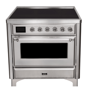 36" Majestic II Series Freestanding Electric Single Oven Range with 5 Elements,  Triple Glass Cool Door, Convection Oven, TFT Oven Control Display and Child Lock
