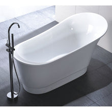 Load image into Gallery viewer, Vanity Art 67&quot; Freestanding Acrylic Modern Bathtub with Chrome Finish
