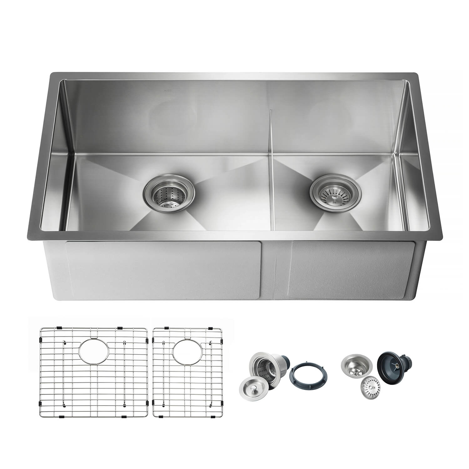 Buy 32 Undermount Dual Bowl Stainless Steel Kitchen Sink