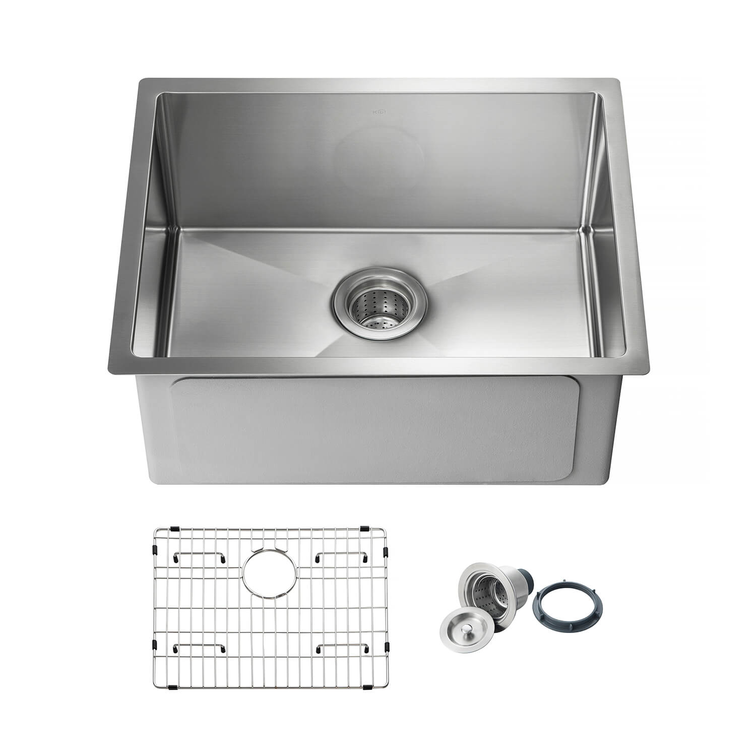 KIBI USA 33'' L Undermount Single Bowl Stainless Steel Kitchen