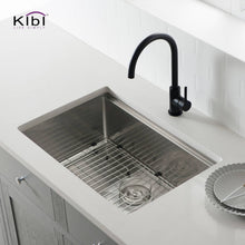 Load image into Gallery viewer, KIBI 28″ Undermount Single Bowl Stainless Steel Workstation Sink