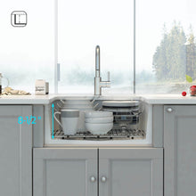 Load image into Gallery viewer, KIBI19″ Round Fireclay Undermounted Kitchen Sink Crater Series